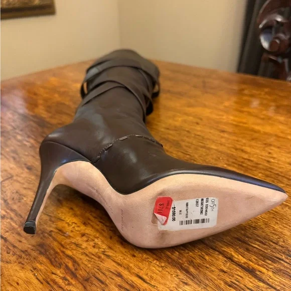 Manolo Blahnik Brown Leather - Picture 3 of 5